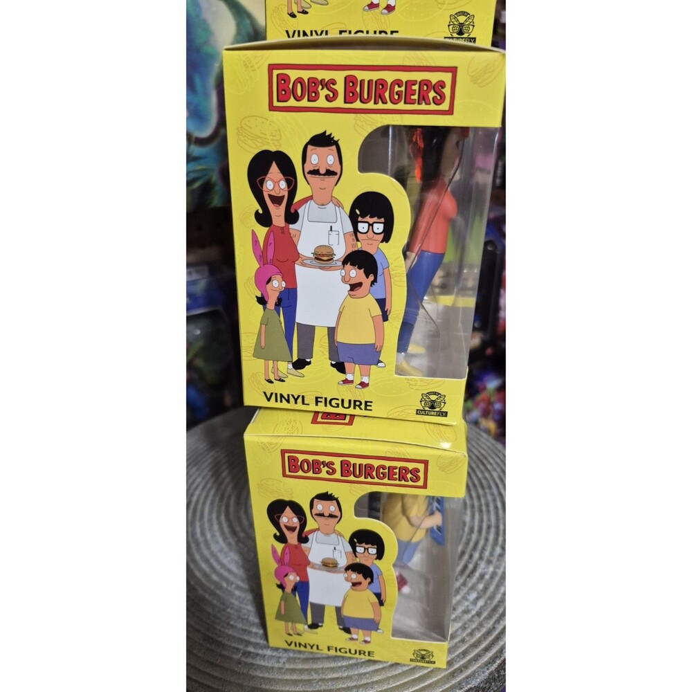 Bob's Burgers CultureFly Vinyl Figure Full Set (Bob Linda Louise Gene Tina) - Picture 8 of 14